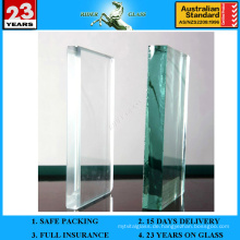 6.38-42.3mm French Green PVB Laminiertes Glas mit AS / NZS2208